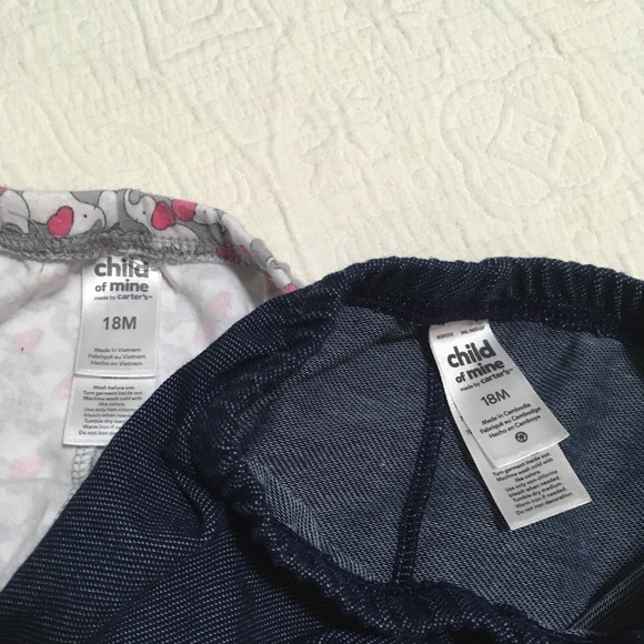 18m (4/$20) 4 Pieces to Mix and Match - Girl Onesie/Tees and Leggings - Picture 12 of 14